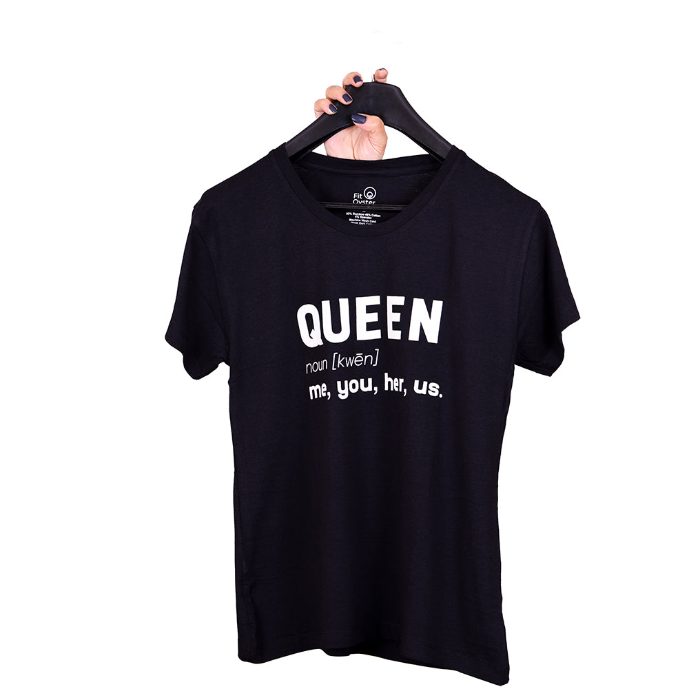 Black Crew Top - Queen