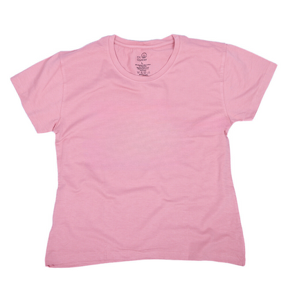 Pink Crew Top - Plain Solid