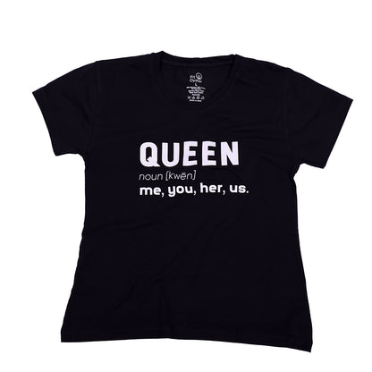 Black Crew Top - Queen