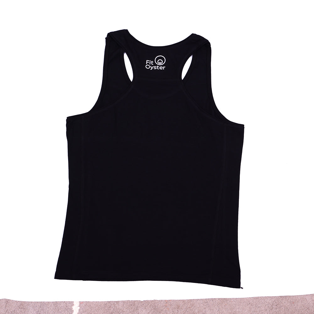 Black Racerback Top - Plain Solid