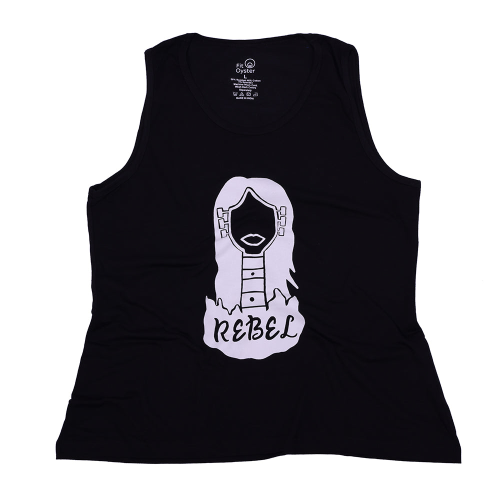 Black Tank Top - Rebel