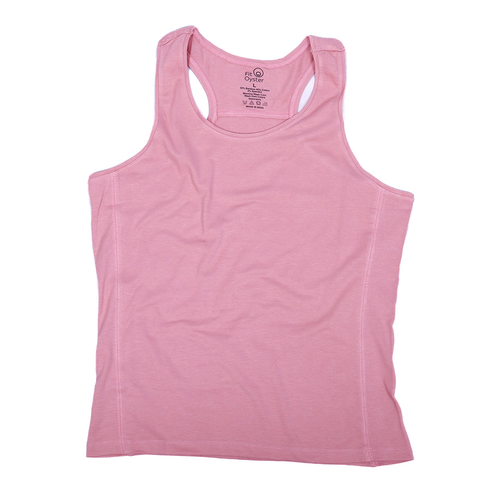 Pink Racerback Top - Plain Solid