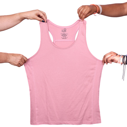 Pink Racerback Top - Plain Solid