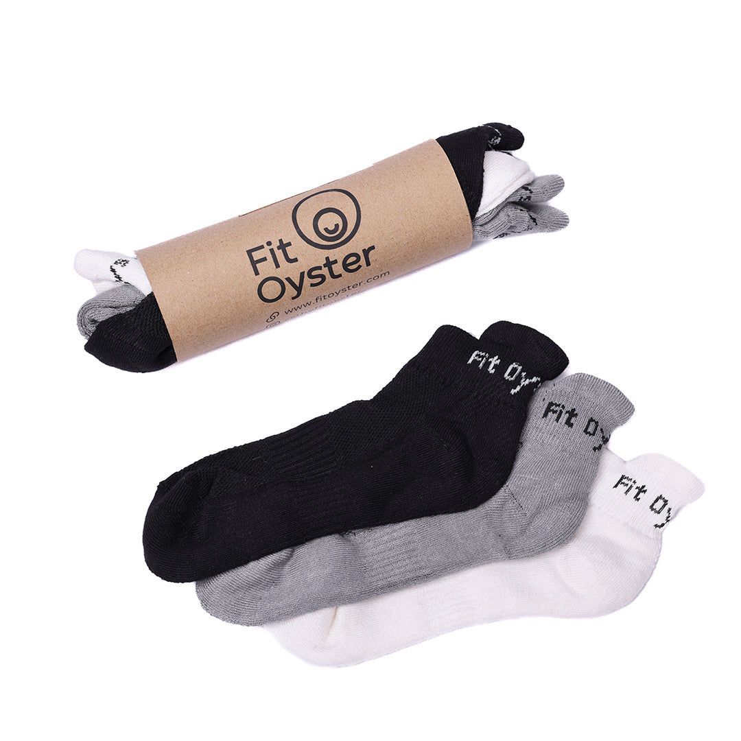 Bamboo Low Cut Socks, Unisex (Pack of 3)