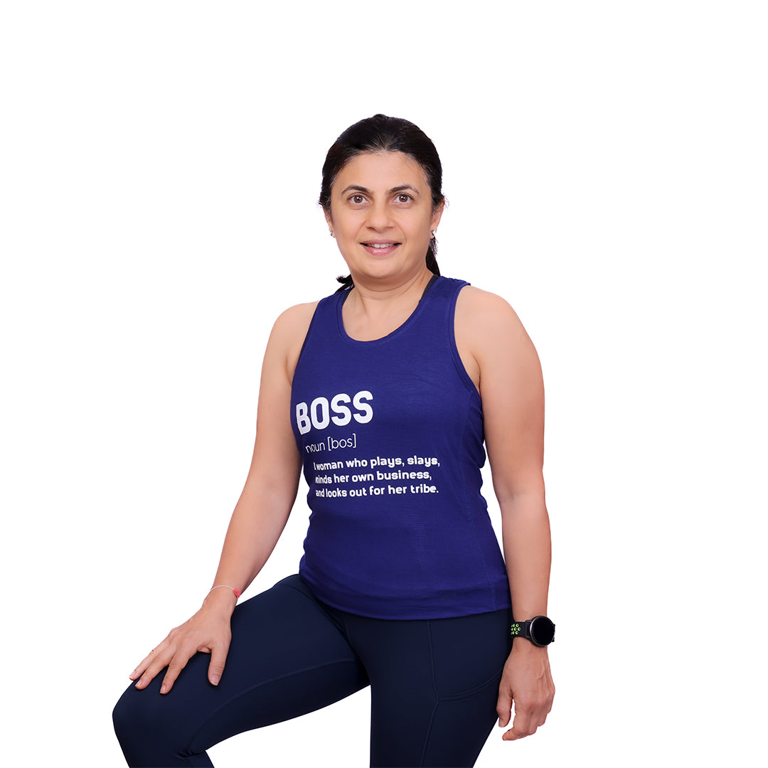 Blue Racerback Top - Boss