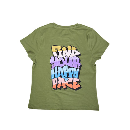 Green Crew Top - Find Your Happy Pace