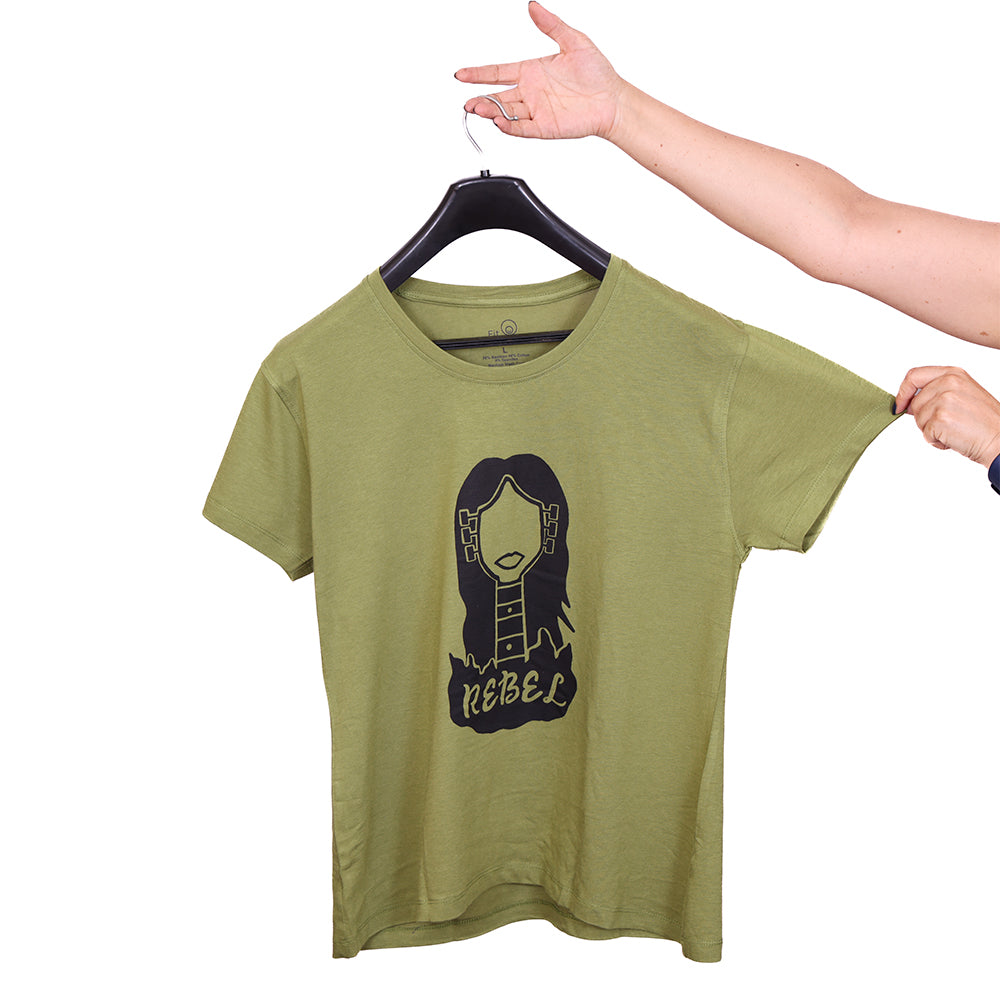 Green Crew Top- Rebel