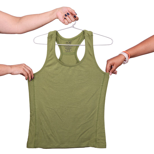 Green Racerback Top - Plain Solid